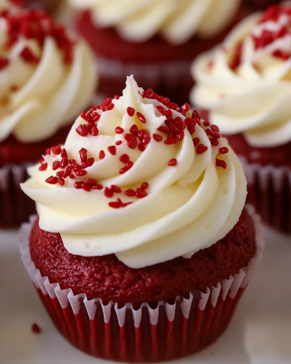 Classic Keto Red Velvet Cupcakes image