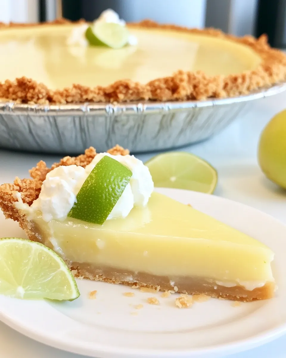 Easy Key Lime Pie with Coconut Macaroon Crust recipe photo
