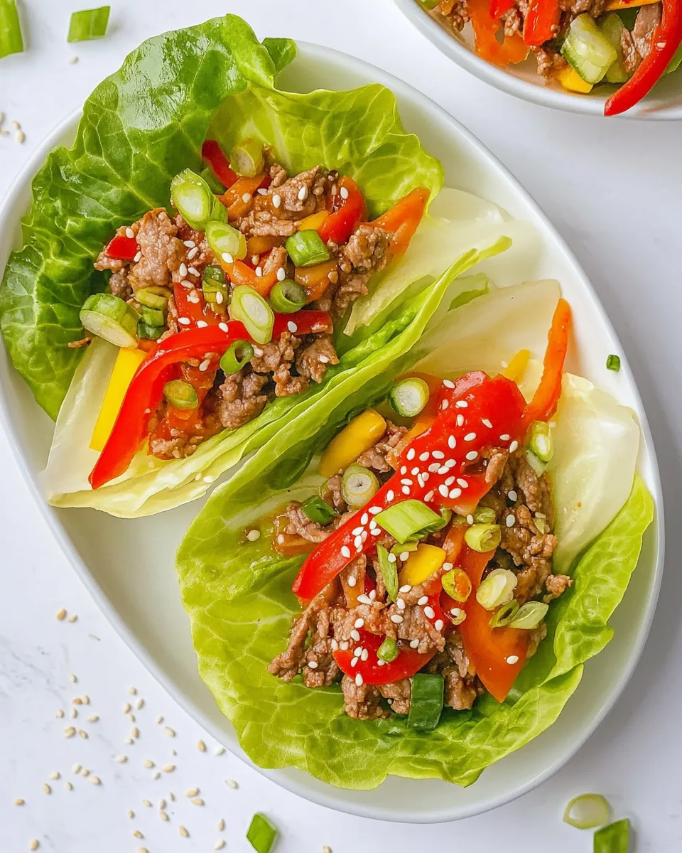 Homemade Korean Lettuce Wraps photo