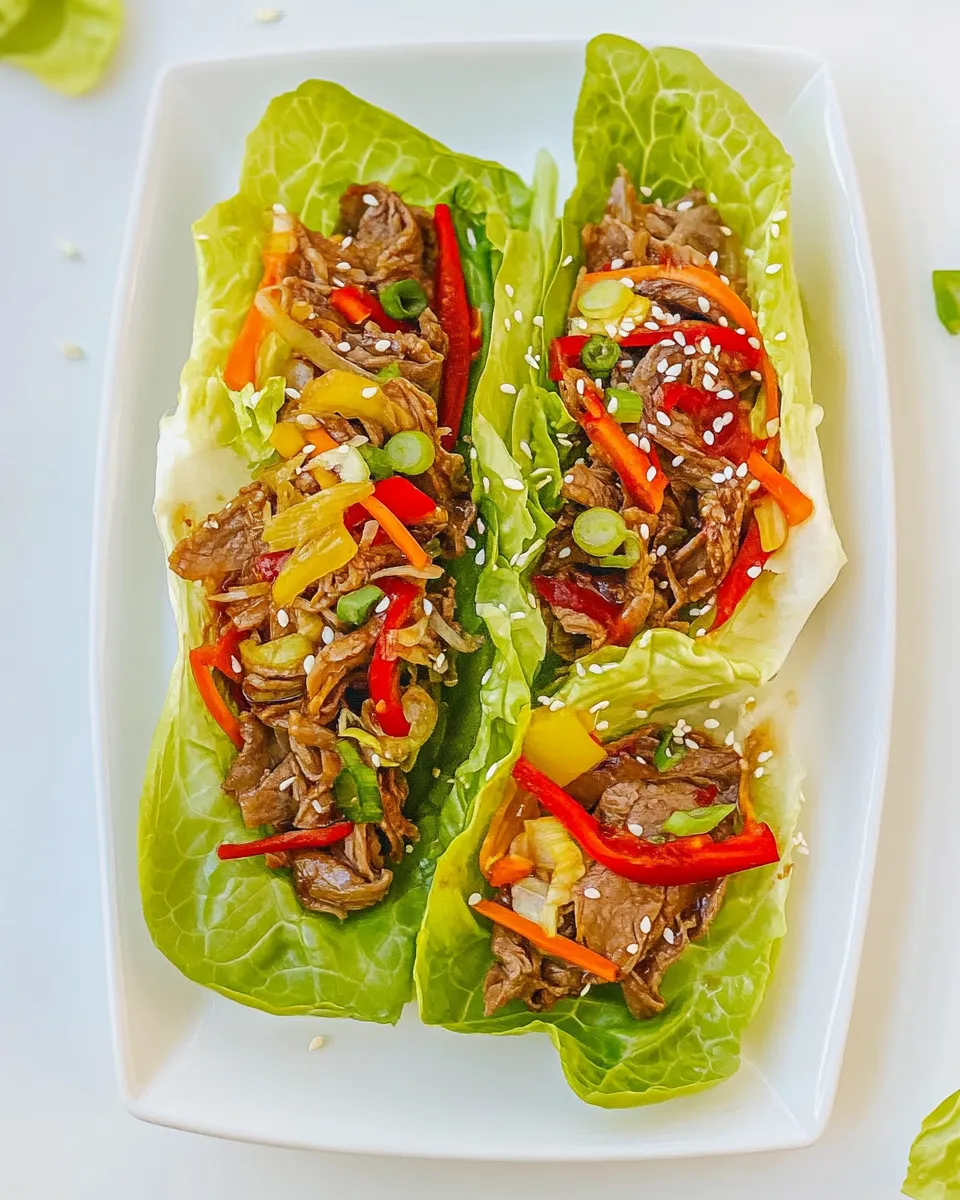 Delicious Korean Lettuce Wraps dish photo