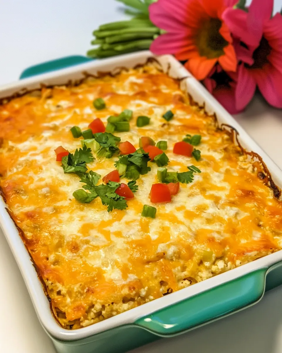Delicious Layered Mexican Casserole with Chicken and Cauliflower Rice picture