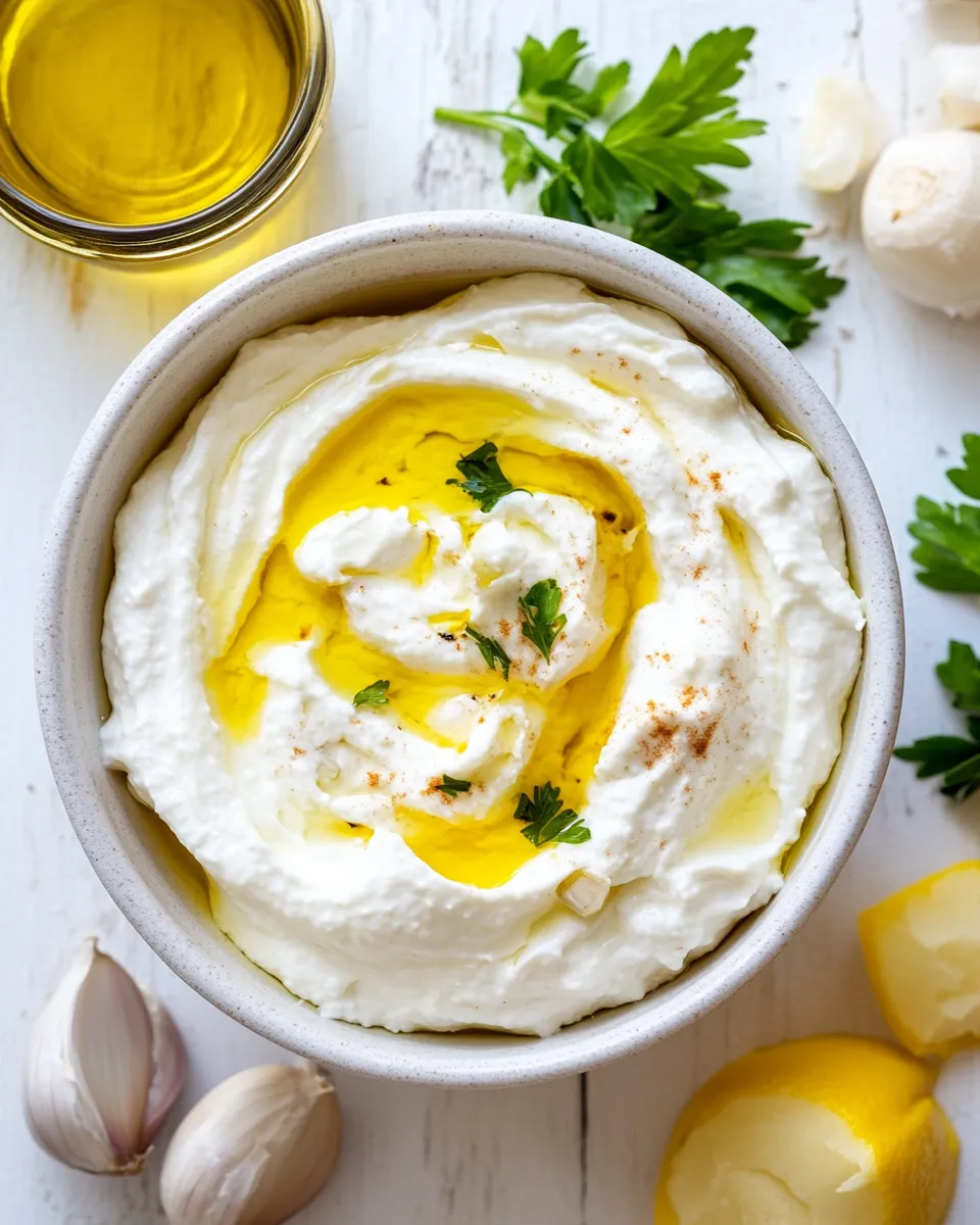 Homemade Lebanese Garlic Sauce photo