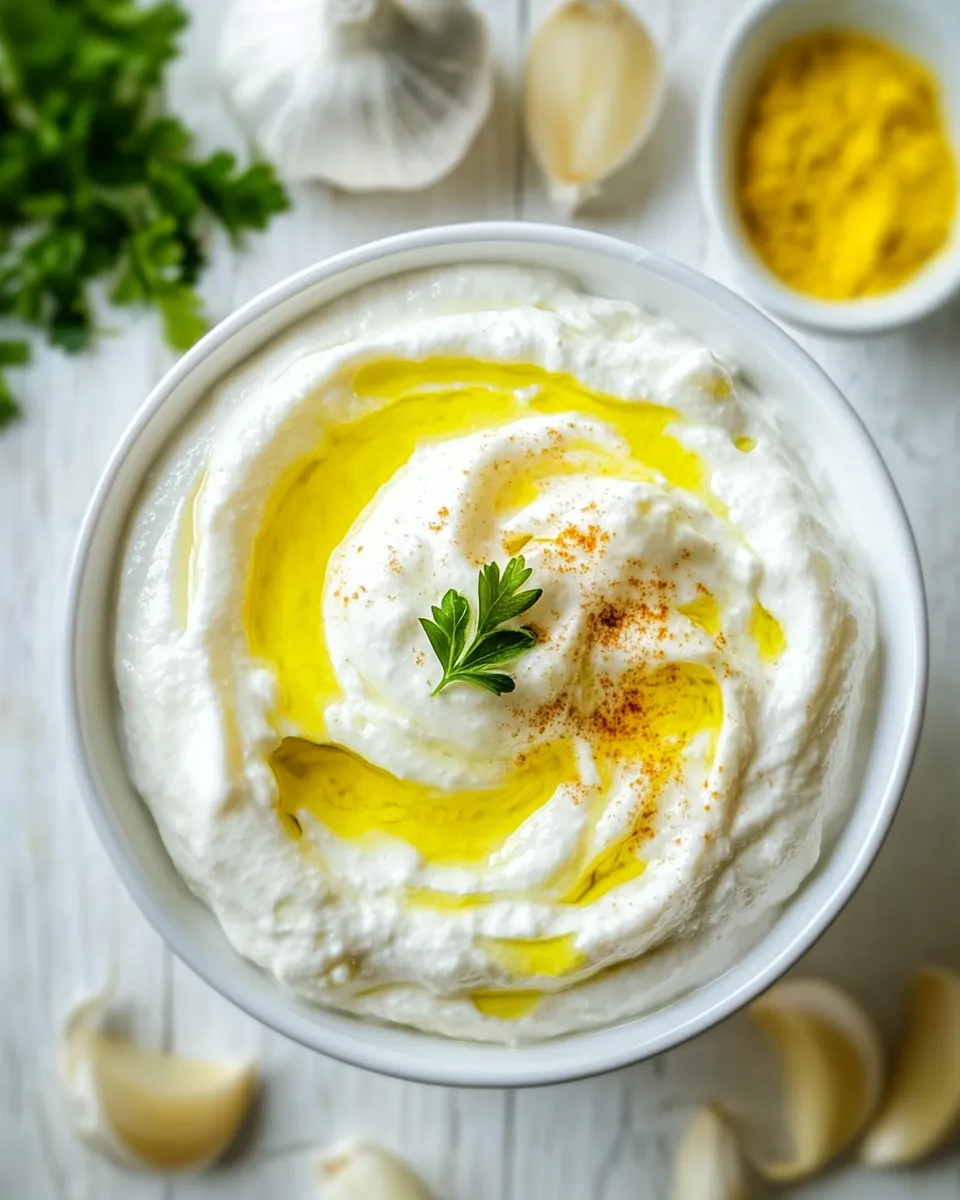 Easy Lebanese Garlic Sauce recipe photo