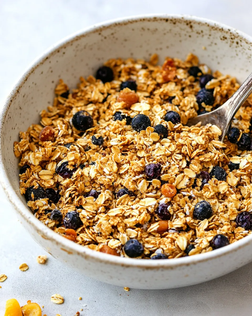 Easy Lemon Blueberry Granola recipe photo