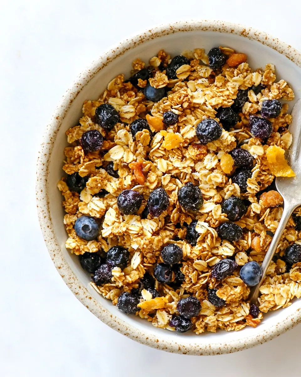 Delicious Lemon Blueberry Granola shot