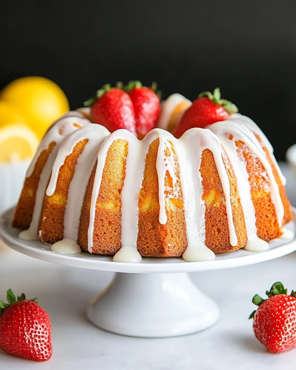Easy Lemon Bundt Cake Recipe shot