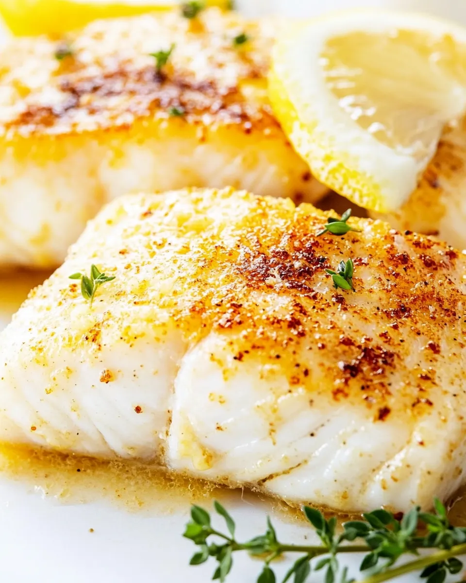 Homemade Lemon Butter Baked Halibut recipe photo