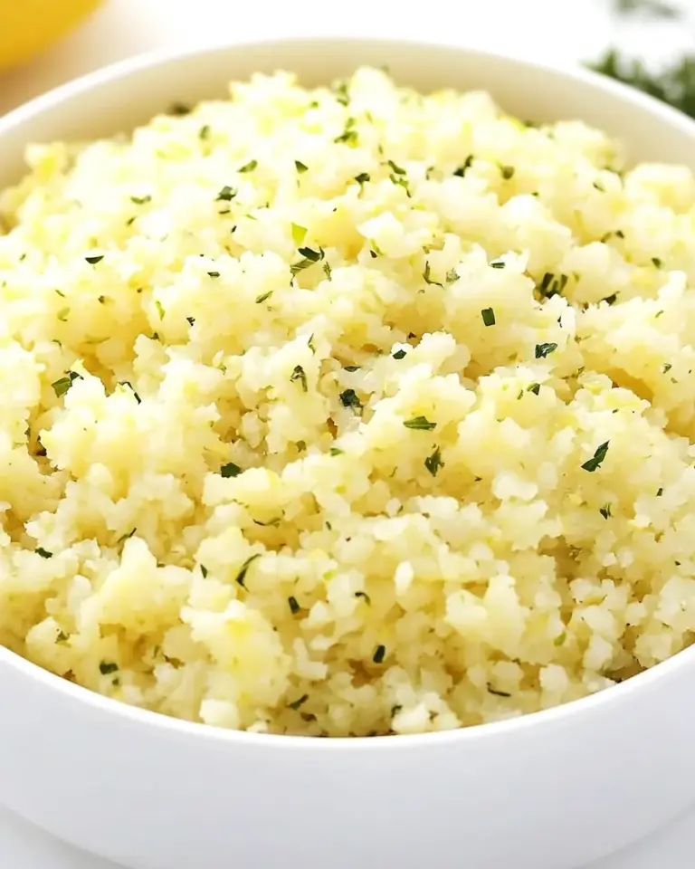 Homemade Lemon Garlic Cauliflower Rice Recipe photo