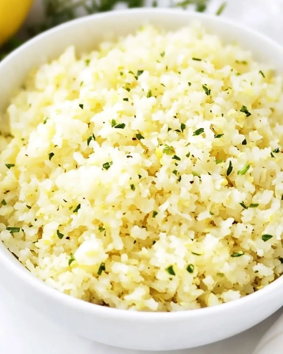 Easy Lemon Garlic Cauliflower Rice Recipe dish photo