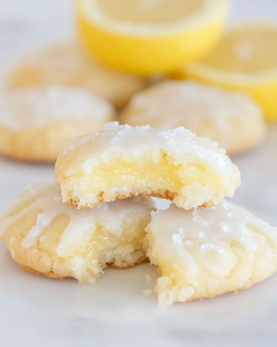 Easy Lemon Meltaway Cookies food shot