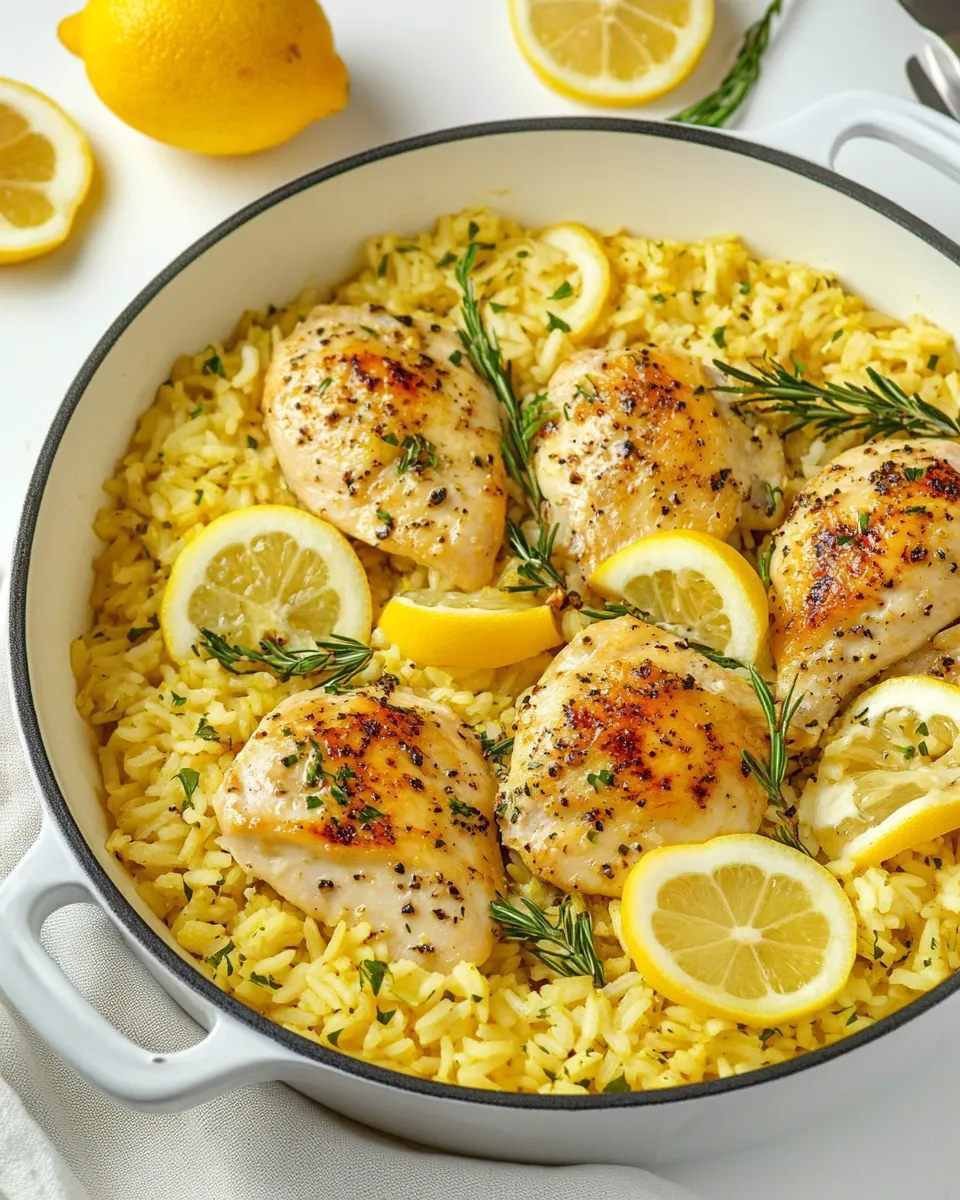 Easy Lemon Parmesan Chicken and Rice recipe photo
