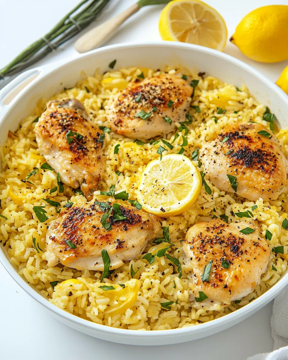 Delicious Lemon Parmesan Chicken and Rice dish photo