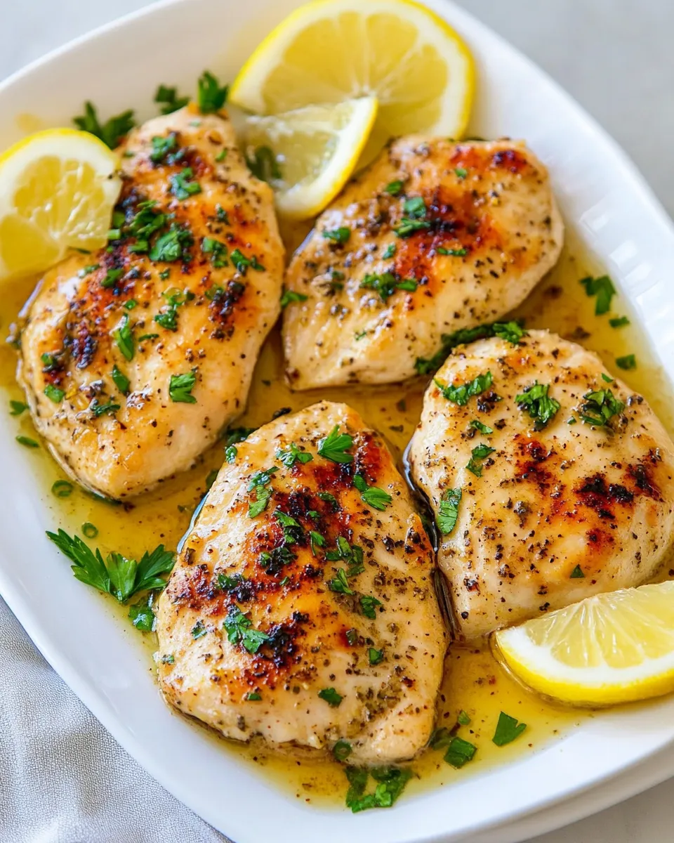 Homemade Lemon Pepper Chicken plate image