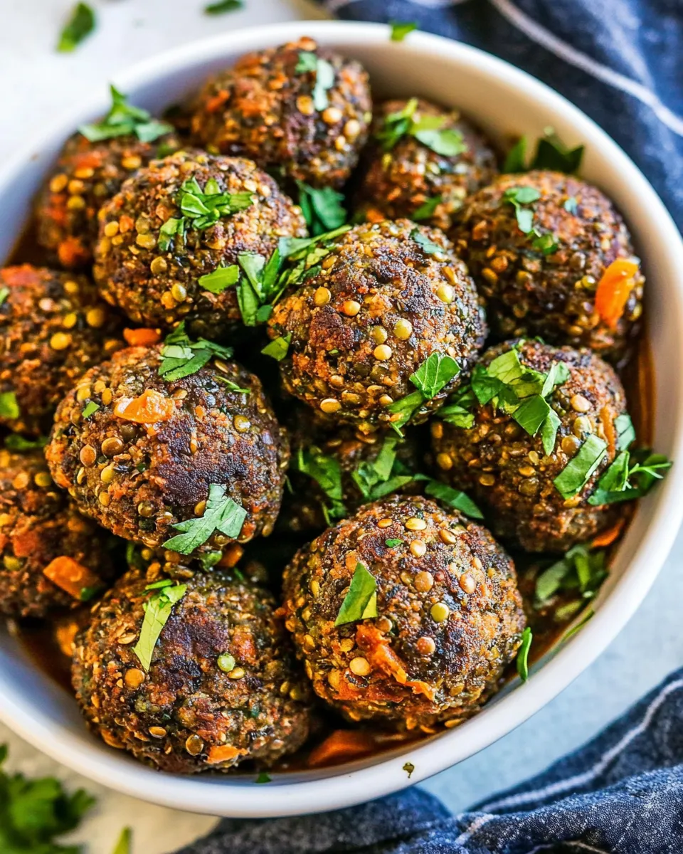 Delicious Lentil Meatballs picture
