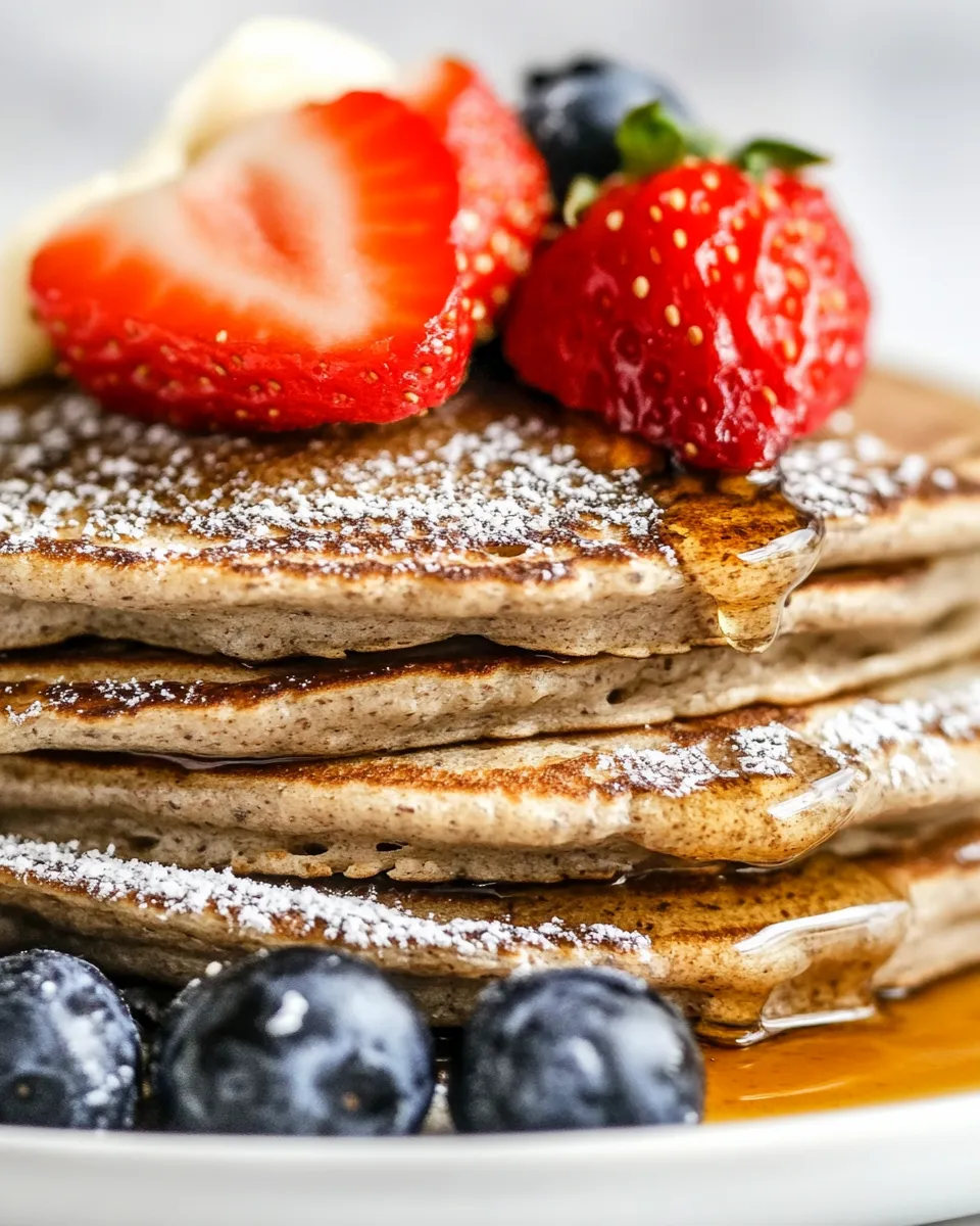 Homemade Light and Fluffy Buckwheat Pancakes photo