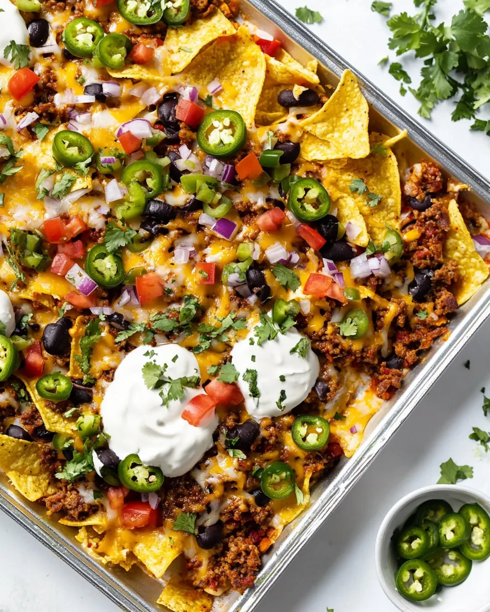 Classic Loaded Sheet Pan Nachos dish photo