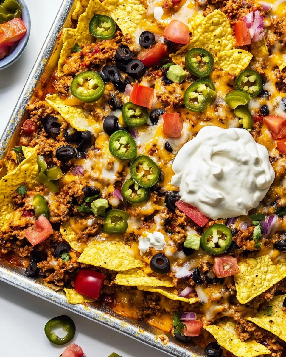 Delicious Loaded Sheet Pan Nachos image