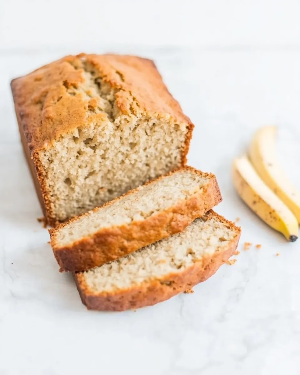 Easy Low Calorie Banana Bread food shot