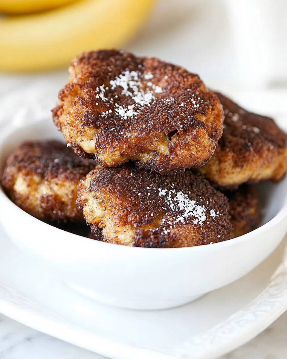 Easy Low Fat Banana Fritters recipe photo