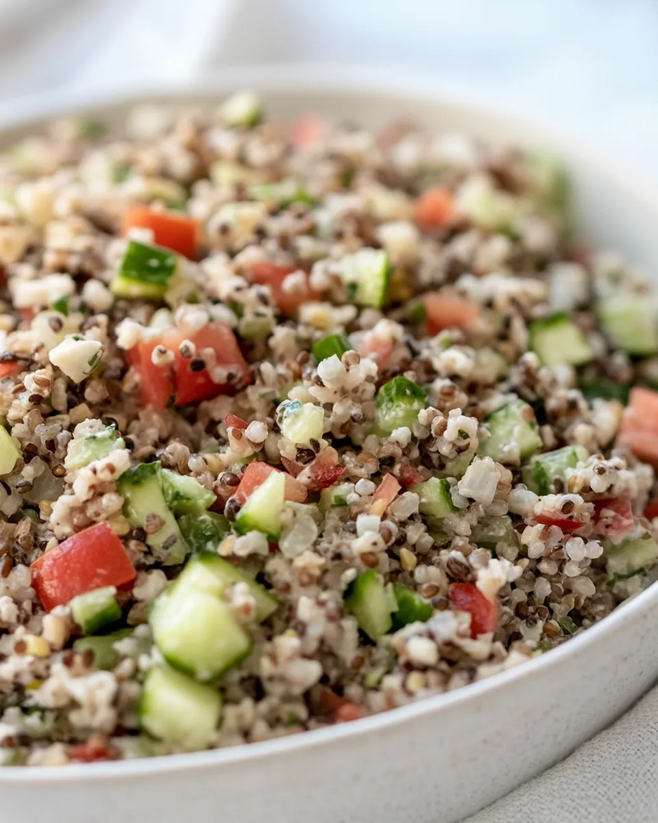 Easy Macro Friendly Grain Salad food shot