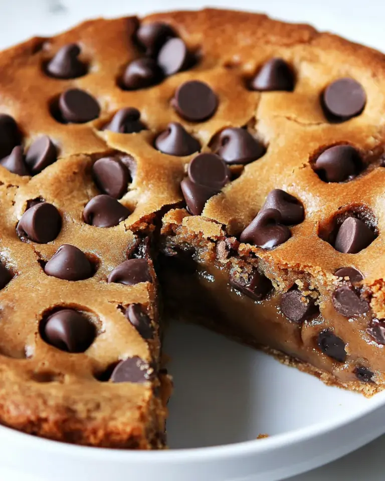 Homemade Makeout Chocolate Chip Cookie Pie photo