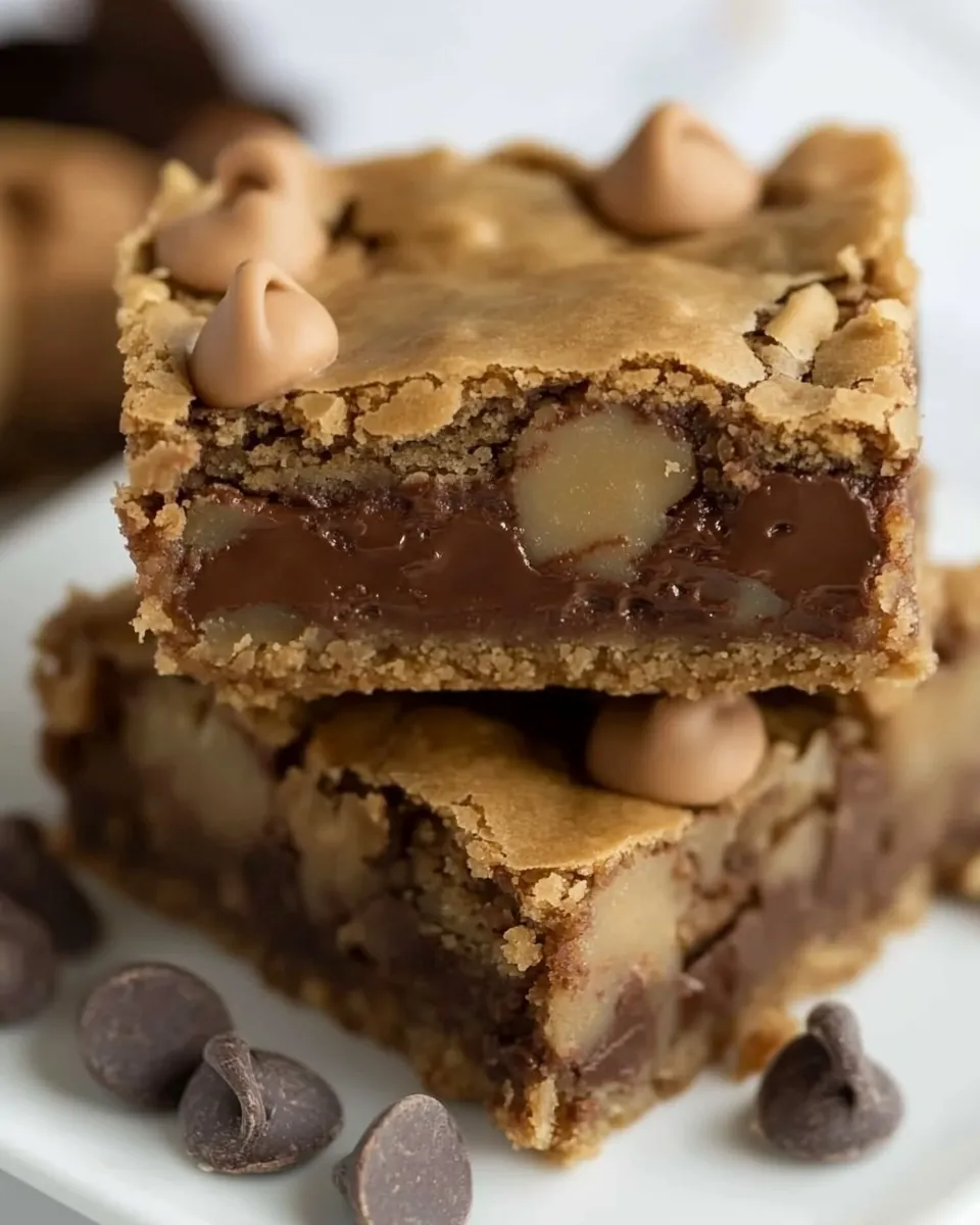 Homemade Malted Chocolate Chip Blondies photo