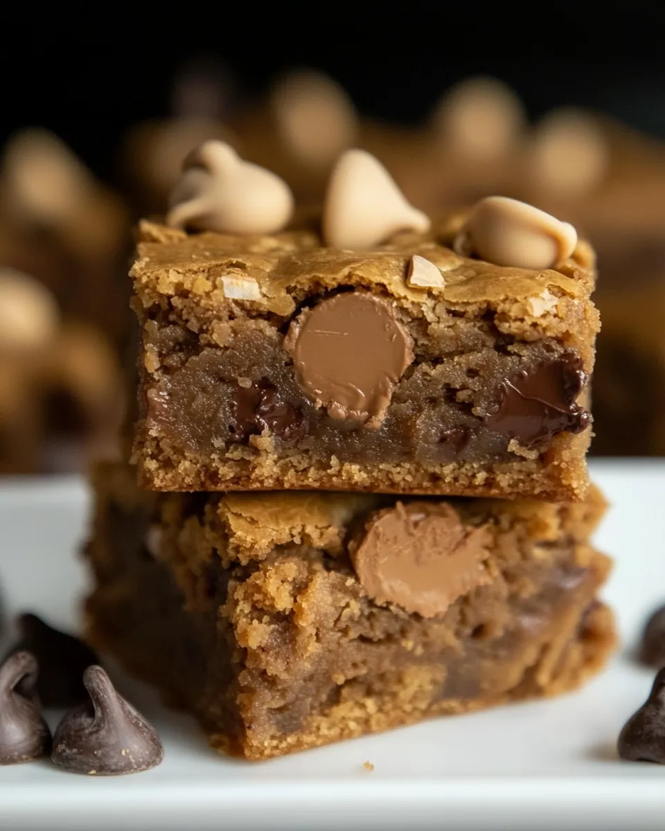 Easy Malted Chocolate Chip Blondies recipe image