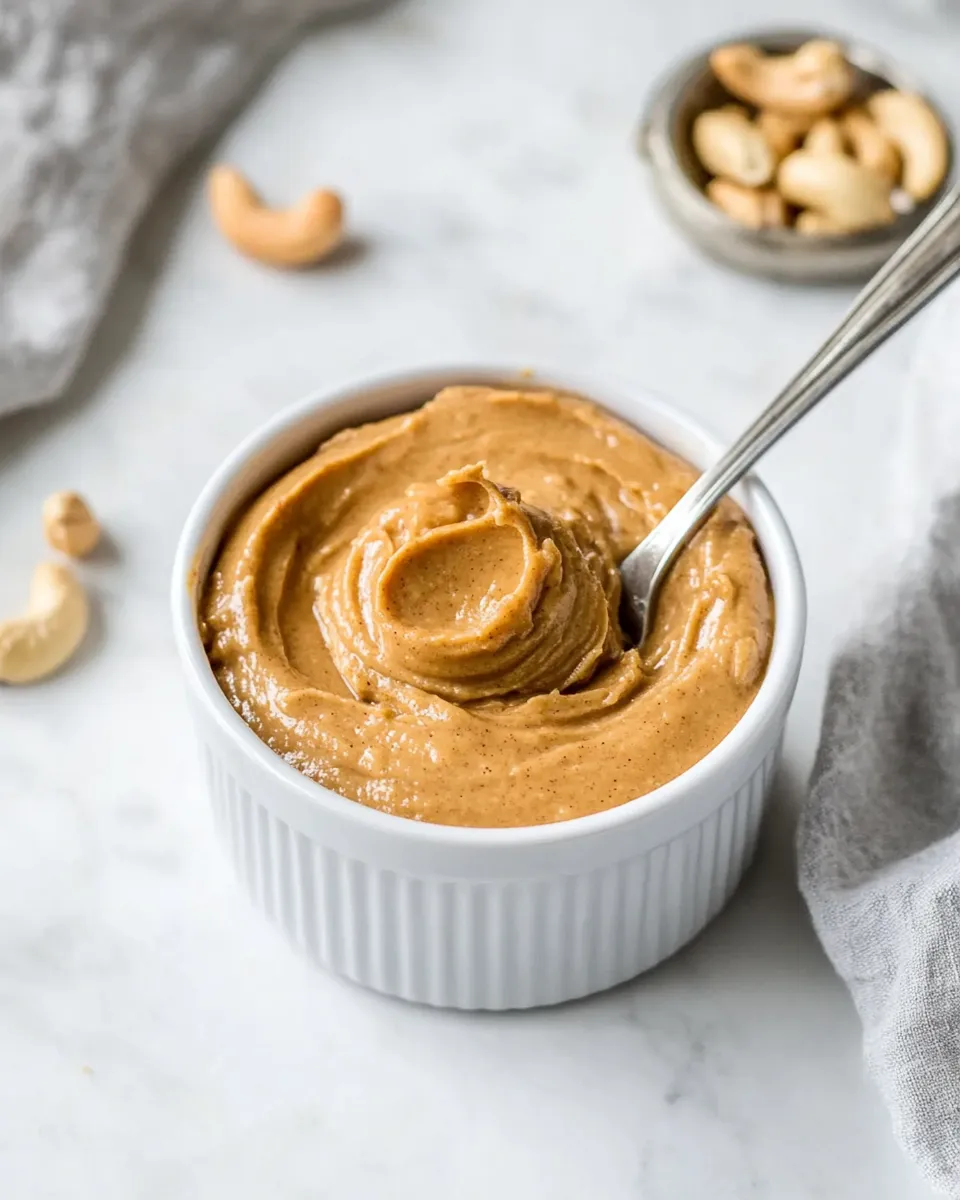 Delicious Maple Vanilla Cashew Butter Recipe food shot