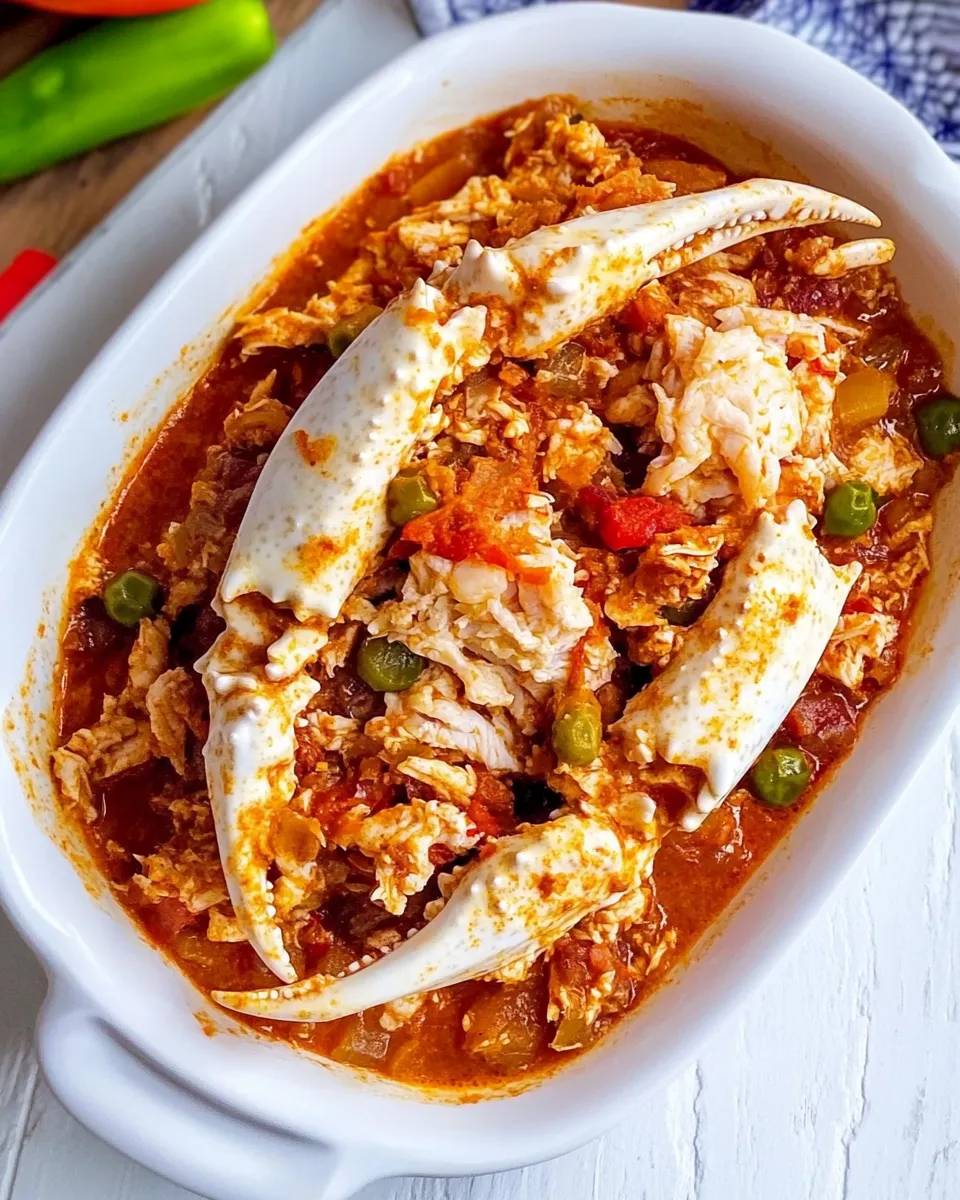 Delicious Masa de Cangrejo Guisado (Easy Crabmeat Recipe) plate image