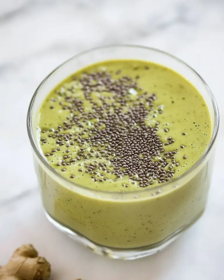 Homemade Matcha and Ginger Overnight Breakfast Shake photo