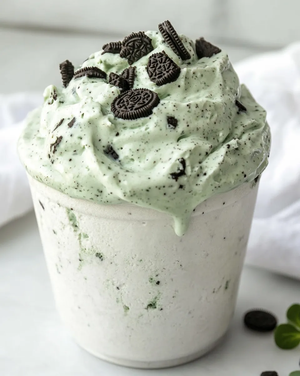 Delicious McDonalds Oreo Shamrock McFlurry Easy Copycat Recipe dish photo
