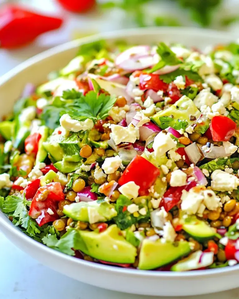 Homemade Mediterranean Lentil Salad Recipe photo