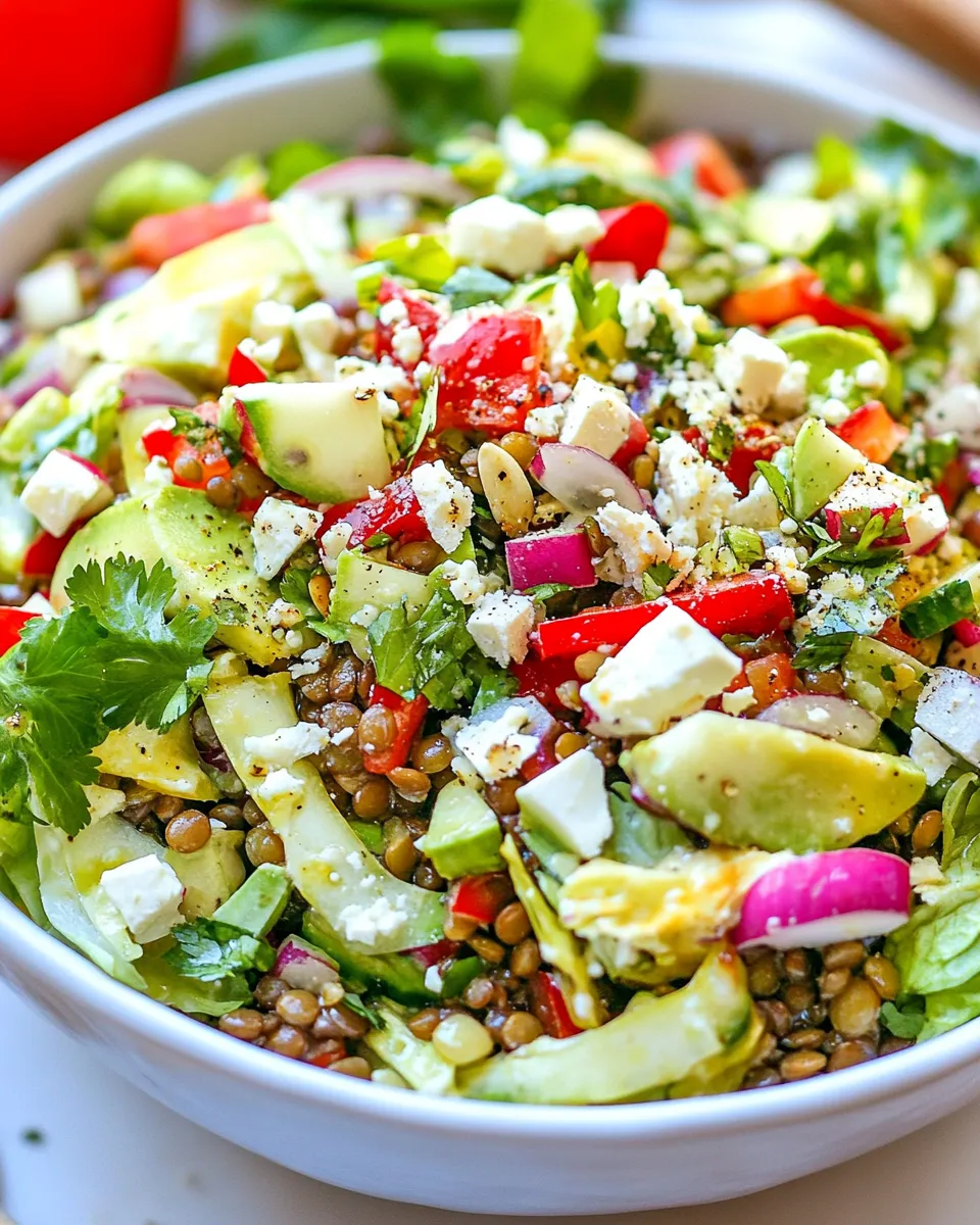 Classic Mediterranean Lentil Salad Recipe image
