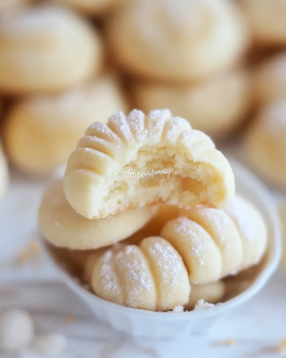 Homemade Melting Moments Cookies photo