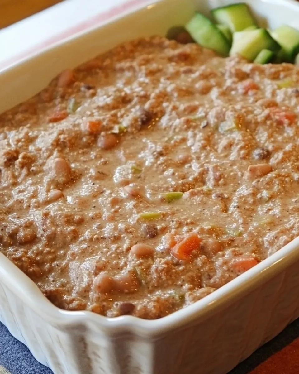 Easy Mexican Bean Dip food shot