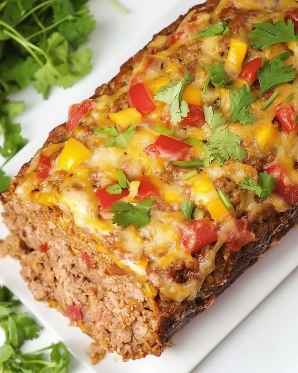 Easy Mexican Meatloaf food shot