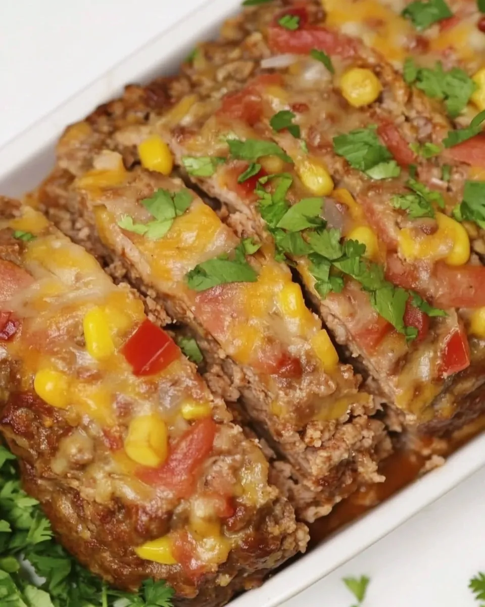 Delicious Mexican Meatloaf plate image