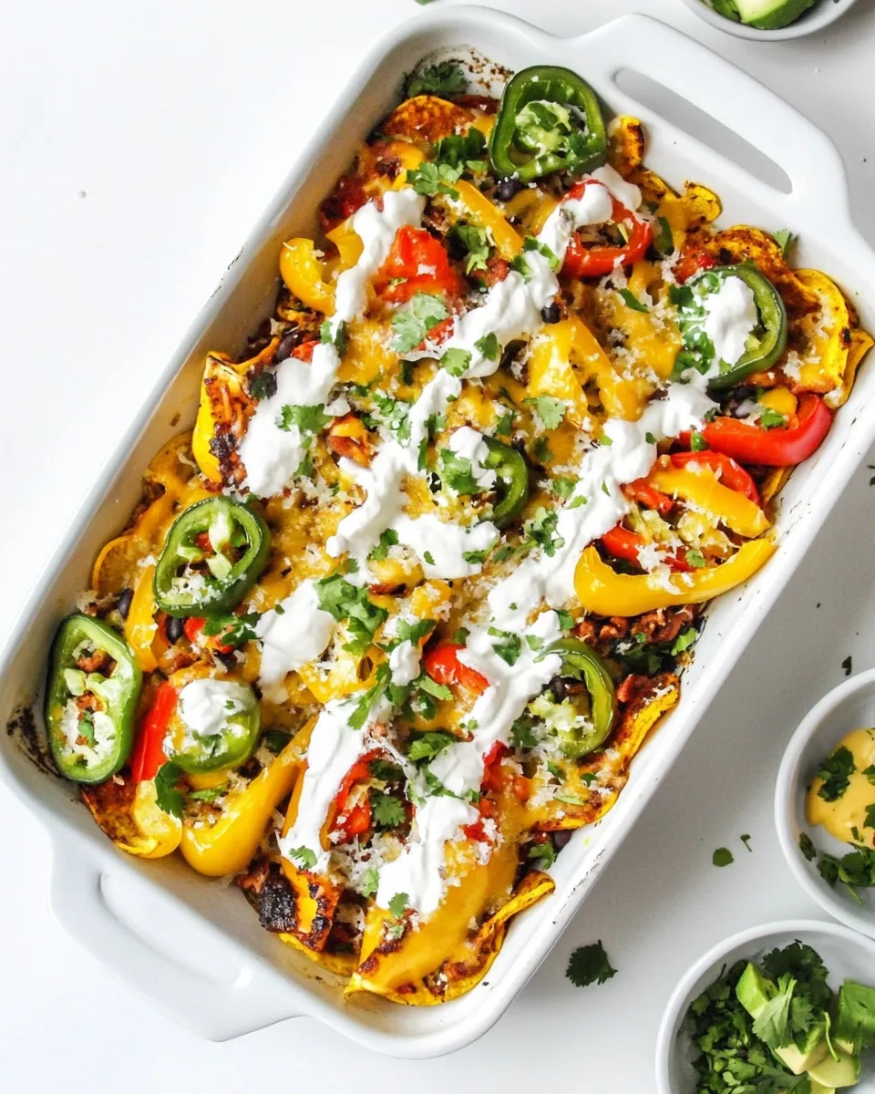 Classic Mexican Mini Bell Pepper Nachos image