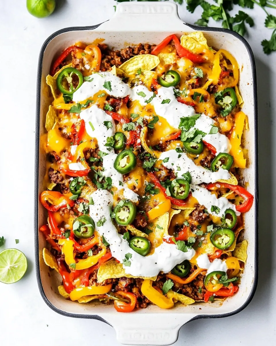 Easy Mexican Mini Bell Pepper Nachos recipe image