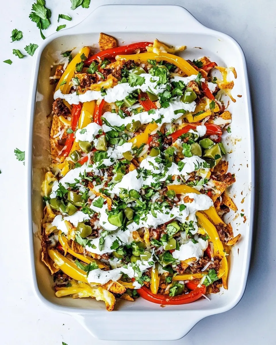 Delicious Mexican Mini Bell Pepper Nachos dish photo