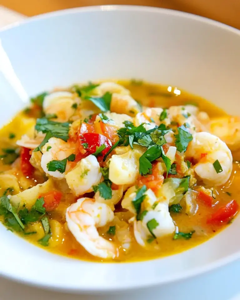 Homemade Mexican Seafood Posole photo