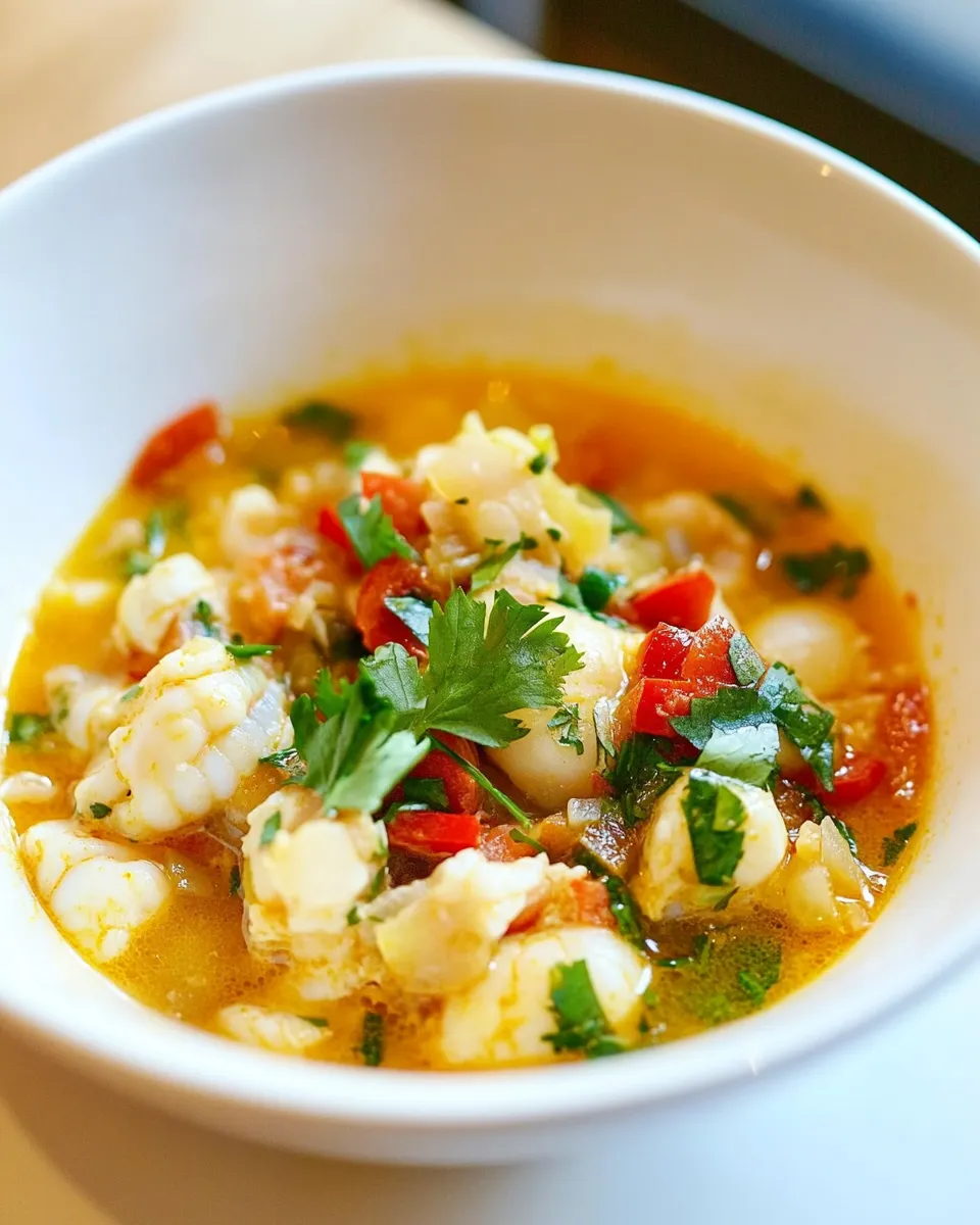 Delicious Mexican Seafood Posole dish photo