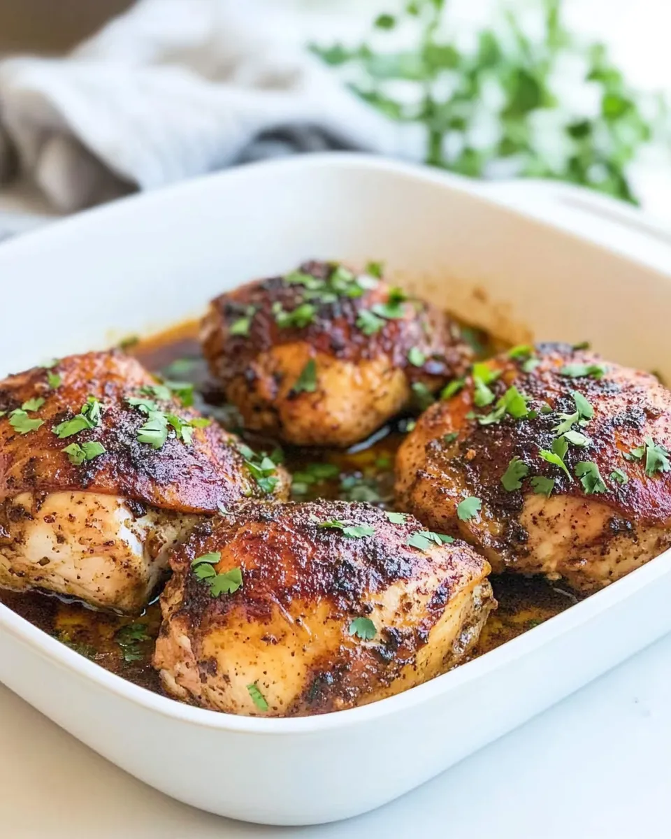 Easy Mexican Style Chicken Thighs food shot