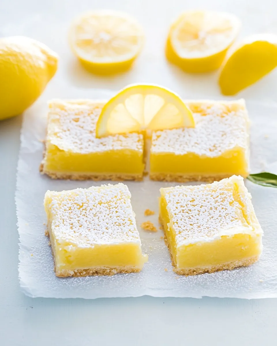 Easy Meyer Lemon Bars recipe photo
