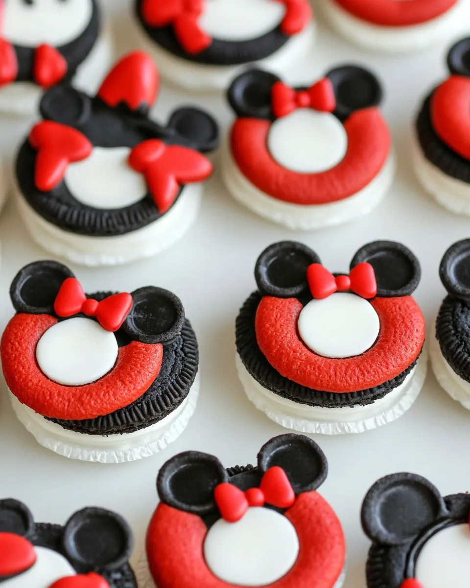 Delicious Mickey Mouse OREOS plate image