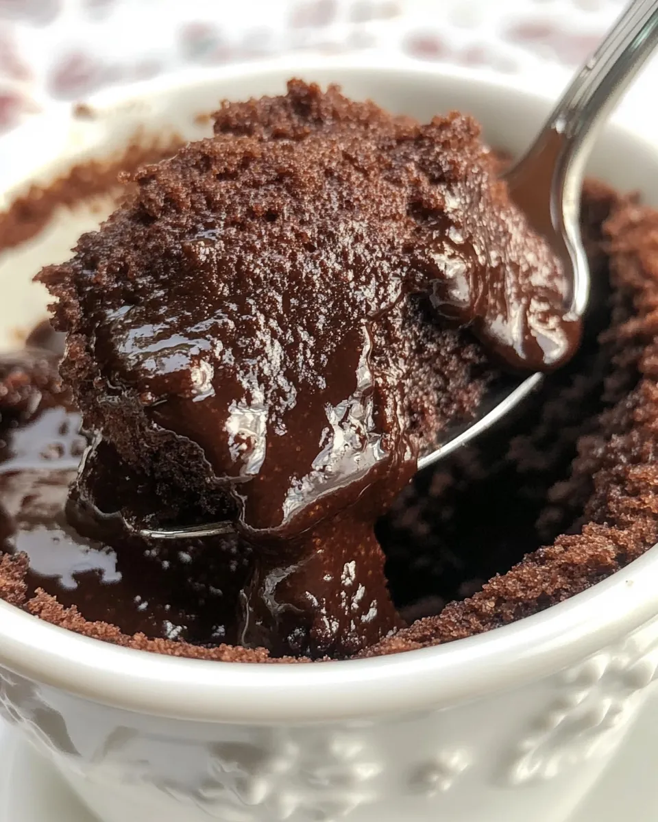 Easy Microwave Lava Mug Cake (TikTok!) food shot
