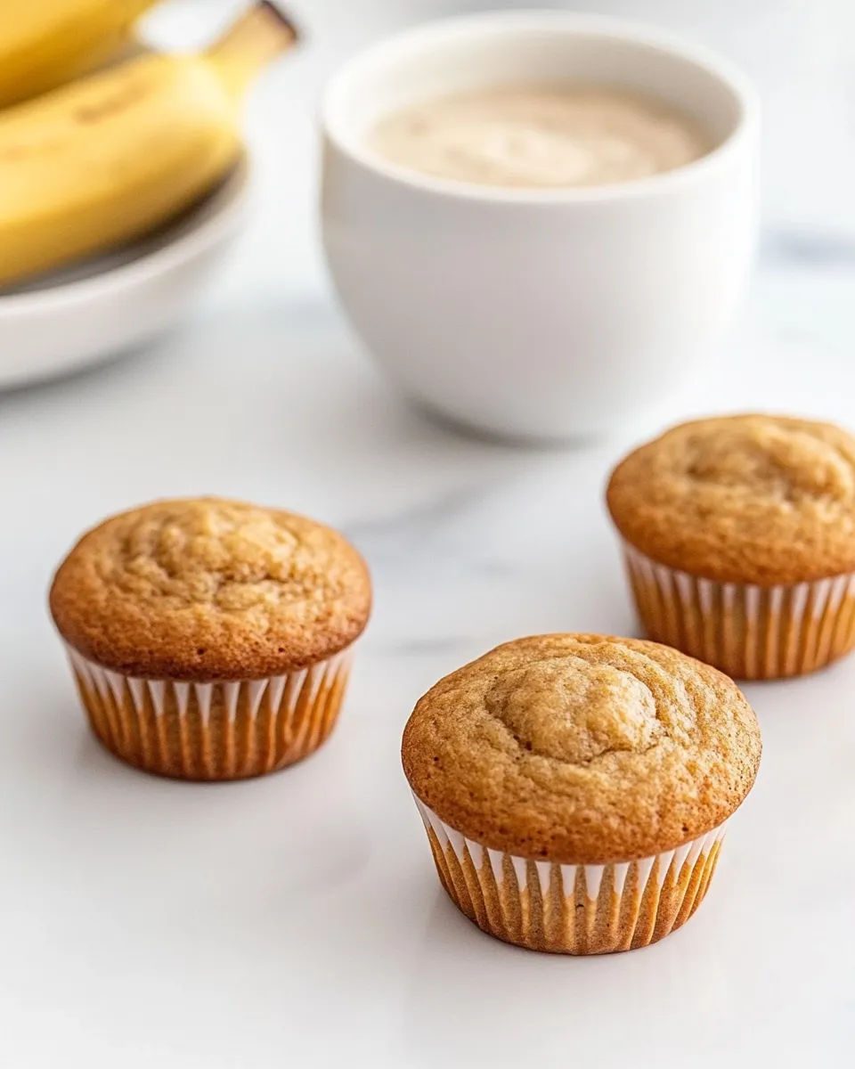 Homemade Mini Banana Muffins photo