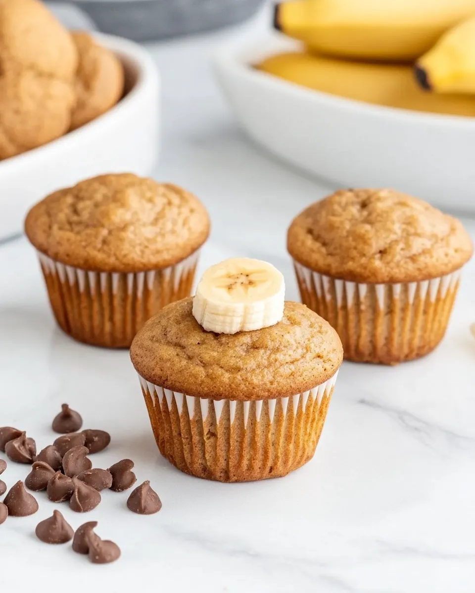 Easy Mini Banana Muffins recipe photo