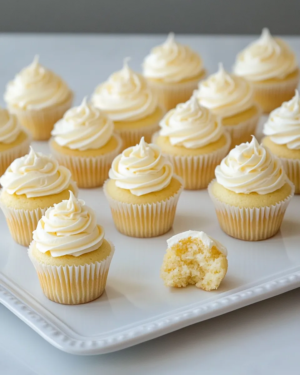 Easy Mini Cupcakes food shot