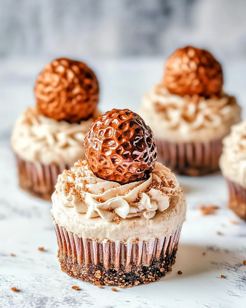 Delicious Mini Ferrero Rocher Cheesecakes recipe photo